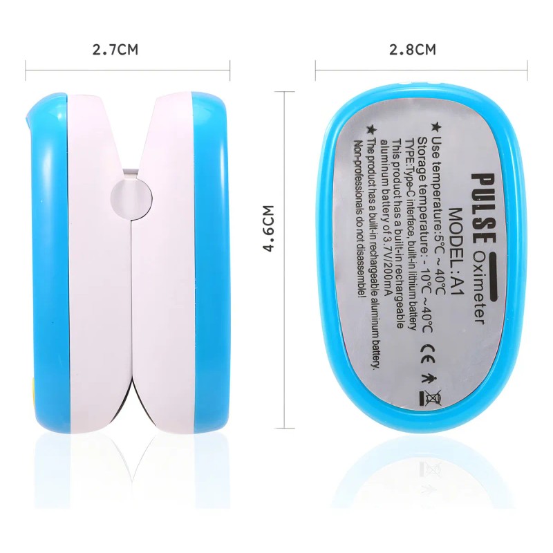 Medidor de saturación de oxígeno Pulsovital para pediatría A1, color