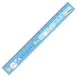 Sunstar Stationery Chiikawa, Perfect 6.7 inches (17 cm) Ruler, Test 722436 X Old Twitter LINE Stamp, Small and Cute Guy, Sunstar Stationery
