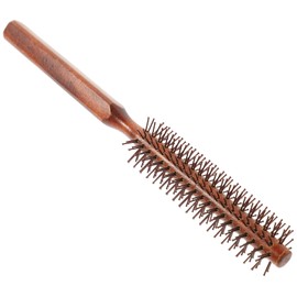 Healeved Mini Round Hair Brush Wood Hair Roller Comb Quiff Roller Blow Dry Hair Comb Styling Hairdressing Hair for Women