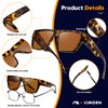 kimorn Polarized Sunglasses Fit Over Glasses for Men Women, Oversized