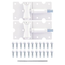 Bordersmover Self-Closing Gate Hinges, Heavy Duty for Vinyl/Wood/Metal Fence, Pack of 2, with Self-Tapping Screws and Adjuster Tool