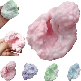 Beads Stress Ball – Satisfying Crunchy Fidget Toy for Stress Relief, Anxiety Relief & Relaxation | Perfect ASMR Sensory Ball |  ADHD, Autism Toys - Colour: Green with Syringe