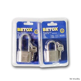 BETOX Key Lock - N Combination Padlock Key Padlock Warehouse Type 30mm 5ea