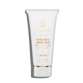 Hylunia Retinol Nightly Renewal Serum – Anti-Aging Night Serum with Peptides, Hyaluronic Acid & Antioxidants – Hydrating & Firming Formula for Fine Lines, Wrinkles & Radiant Skin – 1 fl oz