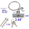 Garage Door Lock,Garage Door Opener,Emergency Release Lock Kit with 2