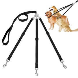 Pet Dog Lead Chain, Dog Lead Lead, Nylon Dog Lead, 3-in-1 Dog Leads, Training Jogging, Adjustable, for Medium, Small Dogs, Multiple Pets, for 1.2 or 3 Dogs