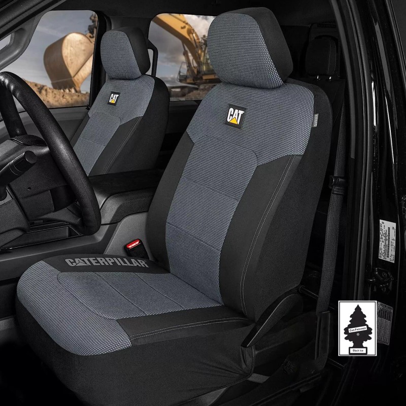 Autocessary Caterpillar Car Truck Seat Covers for Front Seats Set
