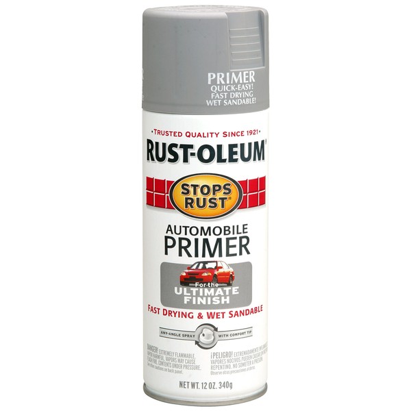 Rust-Oleum 2081830-6PK Stops Rust Automotive Primer, 6 Pack, Light Gray, 6 Pack