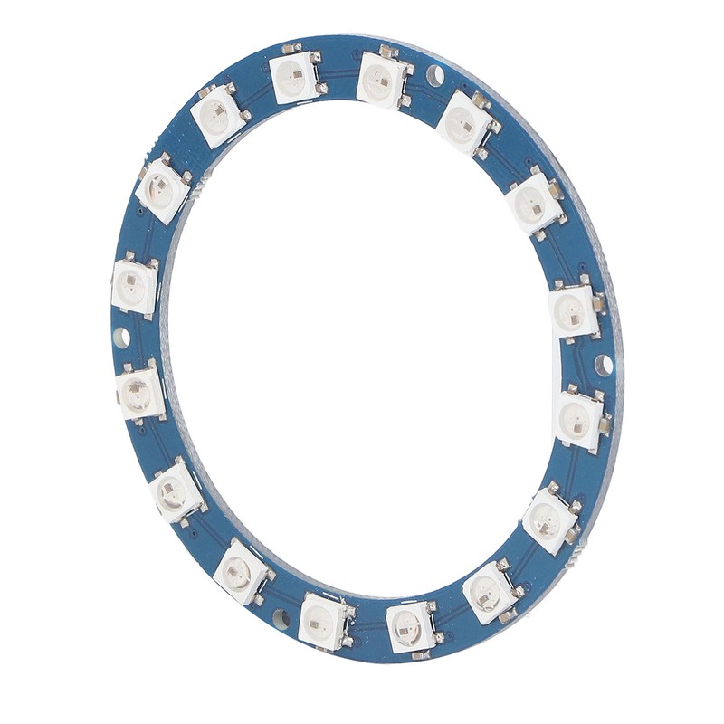 2Pcs RGB LED Ring 16 Bit Intelligent Full Color Highlight