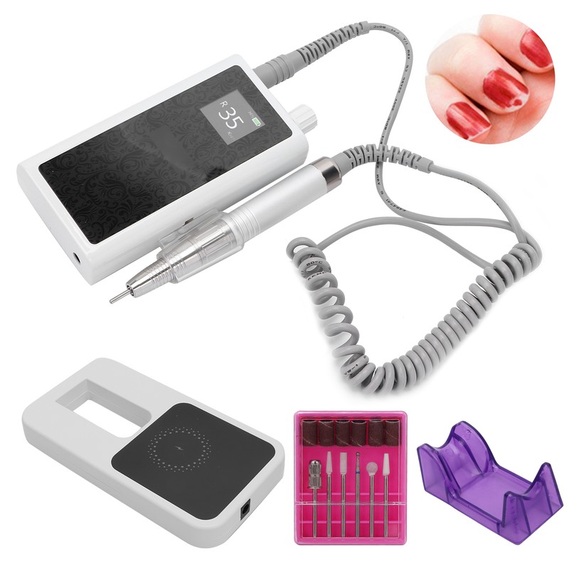 Nail Drill Machine Polishing Shape 35000rpm Wireless Electric Nail File