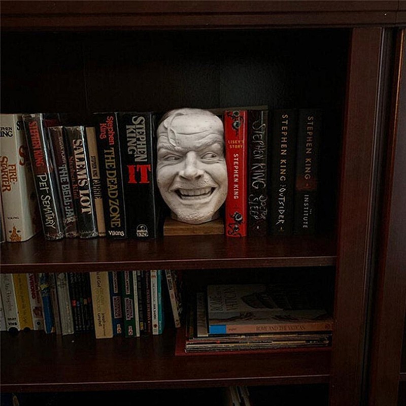 Bookends Sculpture of Luminous Bookend - Library Here?s Johnny Sculpture