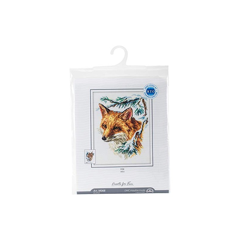 RTO The Fox Cross Stitch Kit 9 x 11.5-inch 14