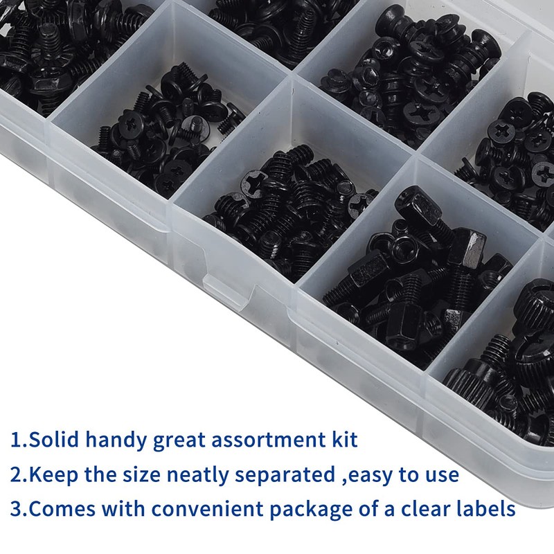 400PCS Computer Screws Motherboard Standoffs Assortment Kit for Universal Motherboard,