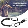 3pcs Fly Fishing Magnetic Net Release Holder Fishing Lanyard Magnetic