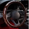 GZE Wood Grain Car Steering Wheel Covers 15 Inch Universal