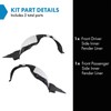 TRQ TRQ Front Inner Fender Liner Set Compatible with 2014-2015 Kia Optima KI1248132 KI1249132