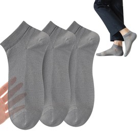 TSGarden Socks, 10% Natural Mulberry Silk, Ultra Thin Socks, Men's Socks, Zero Restraint, Ultra Thin, Breathable, Antibacterial, Deodorizing, Moisture Wicking, Business Casual Socks, 3 Pairs Set, 15.4