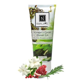 Nabila K Voyager’s Garden Shower Gel Refreshing Body Wash with Fruits, Flowers & Herbs, 6.7 oz - Naturally Derived, Sulfate-Free, Paraben-Free - Made in the USA