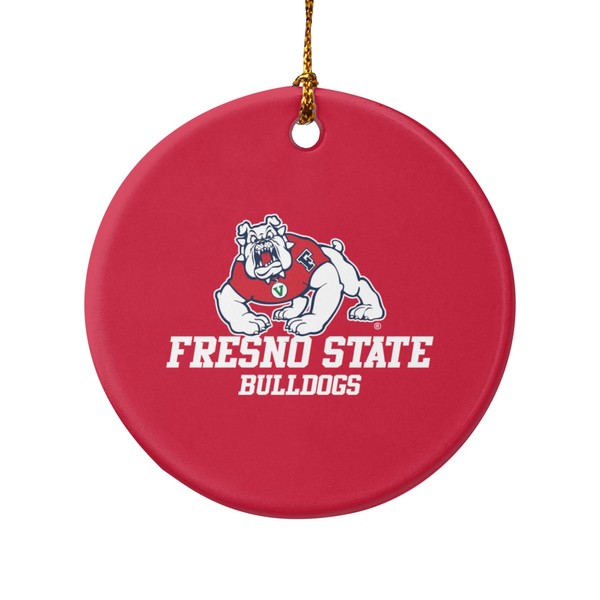 GRAPHICS & MORE Fresno State Bulldog Porcelain Holiday Christmas Tree