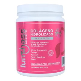 Colágeno Hidrolizado Lumihass Sabor Fresa 725 G I 30 Porciones I Adicionado Con Omega 3 +aguacate +magnesio +acido Hialurónico +biotina +vitamina C I 