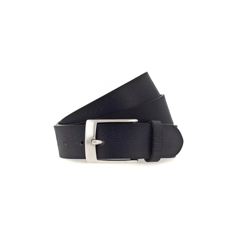 H.I.S 40 mm Men's Leather Belt W85 Navy - Can