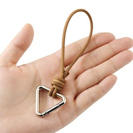 Tanjun Key Chain, Keyring, Simple, Genuine Leather, Leather, Belt Loop, Keys, Bike, Cute, Stylish, Popular, Men's, Women's, Silver