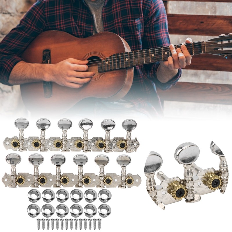 Guitar Tuning Key 12 String Metal Machine Head Open Tuners