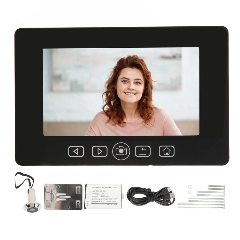 Peephole Camera 4.3in Color Screen 160 Degree Wide Angle Detection