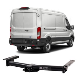 Class 3 Trailer Hitch with 2-Inch Receiver, Fits 2015–2025 Ford Transit-150/250, 2015–2024 Transit-350, 2022–2024 E-Transit, Bolt-On, Heavy Duty Carbon Steel, 6,000 lbs GTW