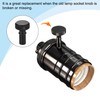 sourcing map 2Pcs Lamp Turn Knob On/Off Lamp Switch Replacement