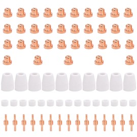 Electrode Nozzles Cups Kit Short PT‑31 Copper Consumables Welding Machine Accessories75pcs