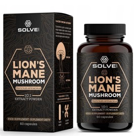 SOLVE Labs® ● Premium Lion's Mane Capsules ● 100% Fruiting Bodies ● 45% Beta-D-Glucans ● 10:1 Extract ● Zero Fillers & Additives ● 60 Capsules = 1 Month Supply ●