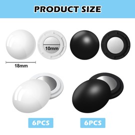 BYZESTY Pack of 12 Magnetic Race Number Holders / Magnets / Magnetic Clips for Attaching the Marathon Start Number / Marathon / Half Marathon