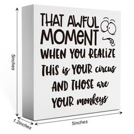 Funny Boss Gifts for Women Men, Gag Gifts Office Sign, Appreciation Gifts for Manager Coworker Employee Decor Funny Home Office Desk Decor Boss Day Gifts 5 X 5 Inch