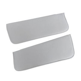 UINIEBOOM Sun Visor Pair, Replacement Light Grey Cloth Sun Visors Compatible with Chevy Suburban Silverado/with GMC C/K Pickup Truck 1988-1998, 38-2118-LG SV201-1808 15963109