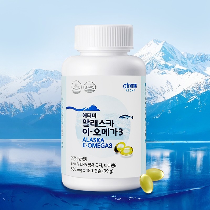 Atomy Alaska Omega 3 (180 capsules, 3 month supply) Improves