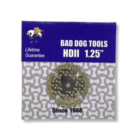 Bad Dog Tools 1.25" Endless Handi Disc Deux (HDII) Diamond Wheel for Grinding, Sanding, and Cutting. Use on Iron, Steel, Brass, Tile, Stone, Brick, & Plastic. Use with a Rotary Tool.