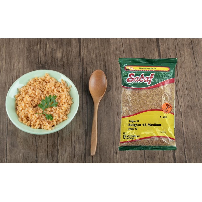 Sadaf Bulghur #2 Medium - Bulgur Wheat Medium for Cooking