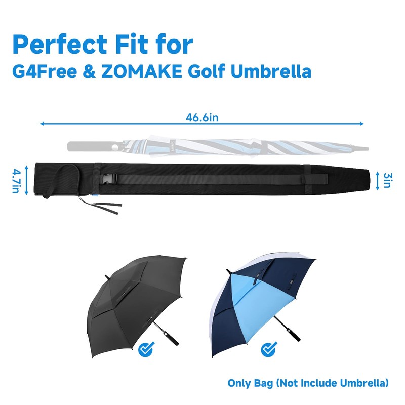 Xxerciz Golf Umbrella Storage Bag Carry Case with Adjustable Shoulder