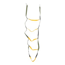 5 Steps Boarding Rope Ladder Portable Universal Boat Rope Ladder with Climbing Buckle for Inflatable Boat Kayak Green