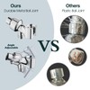 BRIGHT SHOWERS 9 Spray Settings Shower Head with Handheld High