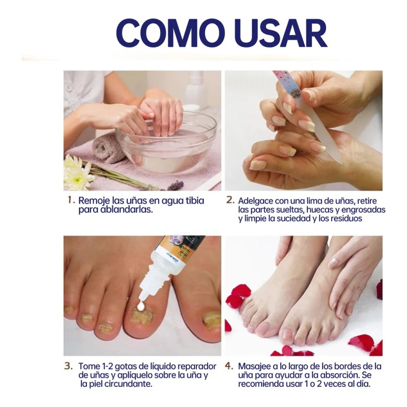 2 Piezas Líquido Reparador De Uñas De Los Pies, Paronychia