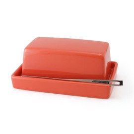 ZERO JAPAN BYK-12 CA Butter Dish with Knife, Carrot Approx. 5.7 x 3.5 x 2.4 inches (145 x 90 x 60 mm)