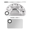 CENPEK 2 Pieces Makeup Mixing Palette Stainless Steel Morphe Palette