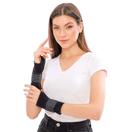 invera Adjustable Velcro Wrist Support Brace, Wrist Compression Sleeve, Unisex Wrist Protection Sleeve with Straps for Wrist Sprain, Carpal Tunnel, Arthritis, and Tendonitis (X-Large, 1, Unit)