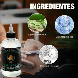 Tt Gel Hectográfico Pega Stencil Para Tatuaje Alta 250ml