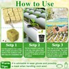 Halatool 144PCS 1.2-Inch Rockwool Cubes with 120PCS 2-Inch Net Cups