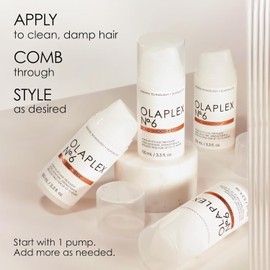 OLAPLEX Olaplex No. 6 Bond Smoother, Leave-In Styling Hair Cream Treatment, Smooths, Conditions, & Strengthens, Frizz Control for Up to 72 Hours, For All Hair Types, 100ml