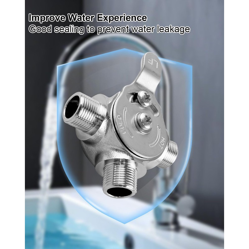 Thermostatic Mixing Valve, Hot Cold Water Mixer Valve Compatible with