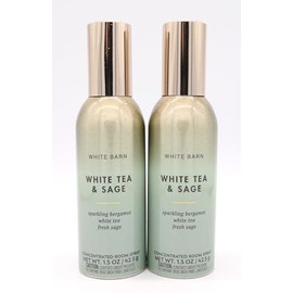 White Tea & Sage, Bath and Body, Concentrated Room Spray, 1.5 oz each, 2 pack